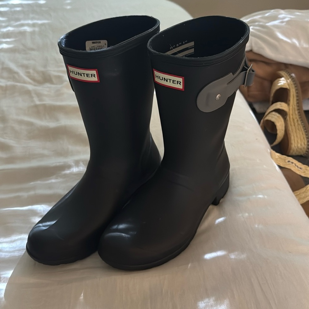 Hunter boots worn one time